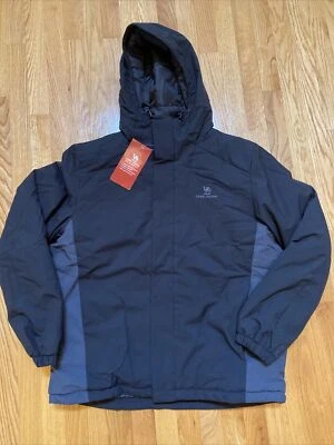 Camel Crown Quilted Ski Jacket - men's size Large Black - Image 1 of 3
