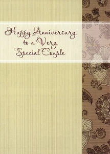 Simple HAPPY ANNIVERSARY Card FOR VERY SPECIAL COUPLE by Studio Q Creations + ✉ - Picture 1 of 5
