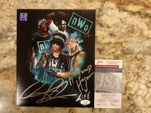 HULK HOGAN Dennis Rodman Signed Photo 8x10 Basketball NWO Autograph HOF JSA - Picture 1 of 3