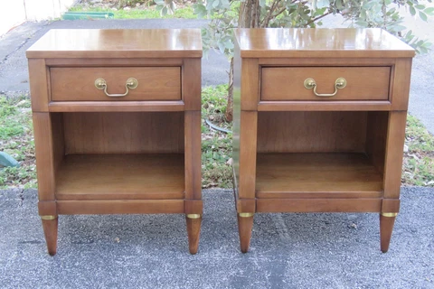 Century Mid Century Modern Nightstands Side End Tables a Pair 3549 Cover