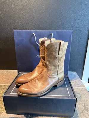Cuerda curtidora Lucchese Classics bronceada para hombre 12 EE venta al por menor $895 nueva. Foto 1 de 4
