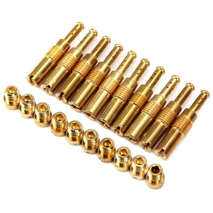 Carburetor Main Nozzle Pilot Jets Kit Brass Rebuild Tool Kit Components - Picture 1 of 15