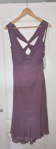 BNWT 'DUSK' PURPLE EVENING / PARTY / WEDDING GUEST DRESS LINED UK 12 RRP £89 - Picture 1 of 17