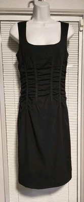 Vestido de cóctel vintage Dolce & Gabbana negro fruncido talla 42 Foto 1 de 4