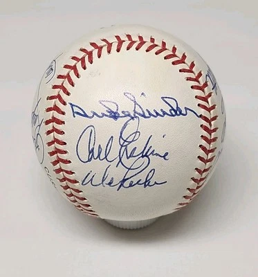 Brooklyn Los Angeles Dodgers Multi Signed Auto Legends National League Baseball - Image 1 of 4