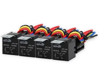 Arnés de relé EPAuto 30/40 AMP Spdt 12V estilo Bosch - Paquete de 4 Foto 1 de 3