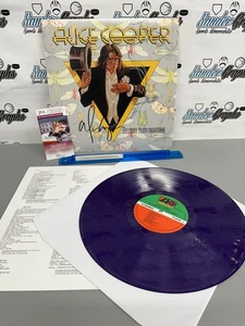 ALBUM VINILE ALICE COOPER FIRMATO AUTOGRAFO WELCOME MY NIGHTMARE RECORD-JSA COA - Foto 1 di 6
