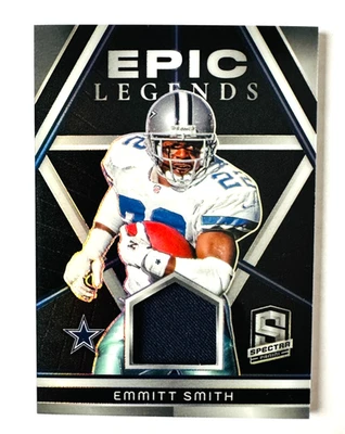 Tarjeta de camiseta Panini Spectra Emmitt Smith 2024 Epic Legends SP #/99 ¡Vaqueros! Foto 1 de 3