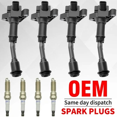 Para Ford Fusion Escape 2014-2020 1,5 L 4X Bobina de encendido + 4X Bujía OEM UF735 Foto 1 de 4