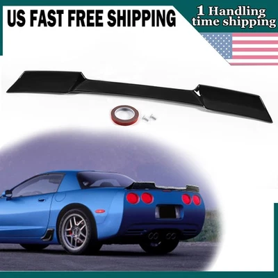 Alerón trasero negro brillante para Corvette C5 ZR1 1997-04 estilo extendido Foto 1 de 4