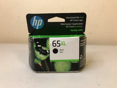 Cartucho de tinta negro HP 65XL genuino NUEVO caja sellada OEM caducado 2024 Foto 1 de 4
