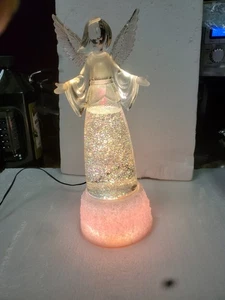 De colección. Estatuilla iluminada lámpara ángel brillo remolino eléctrico - Imagen 1 de 3