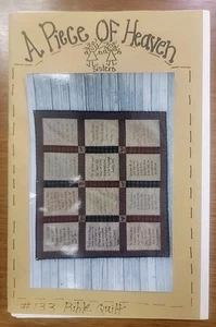 Bibel Quilt Muster von Piece Of Heaven Design Schriften ungeschnitten Vintage 1999 NOS - Bild 1 von 2