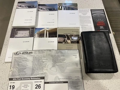 2010 LEXUS GS460 GS350 GS450h OWNERS MANUAL MAINTENANCE NAV WINDOW STICKER SET🟠 - Image 1 of 4