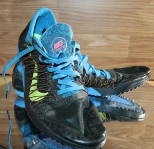 Nike Victory XC3 Mens 12.5 Cross Country Spikes Black/Grn/Blue EU 47, 654693 ! - Picture 1 of 12