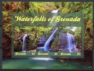 Grenada Landscapes Stamps 2018 MNH Waterfalls Falls Nature Tourism 3v M/S - Picture 1 of 1