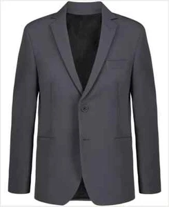 Calvin Klein Slim-Fit Stretch Performance Suit Jacket Big Boys 18 Dark Gray~ - Picture 1 of 19