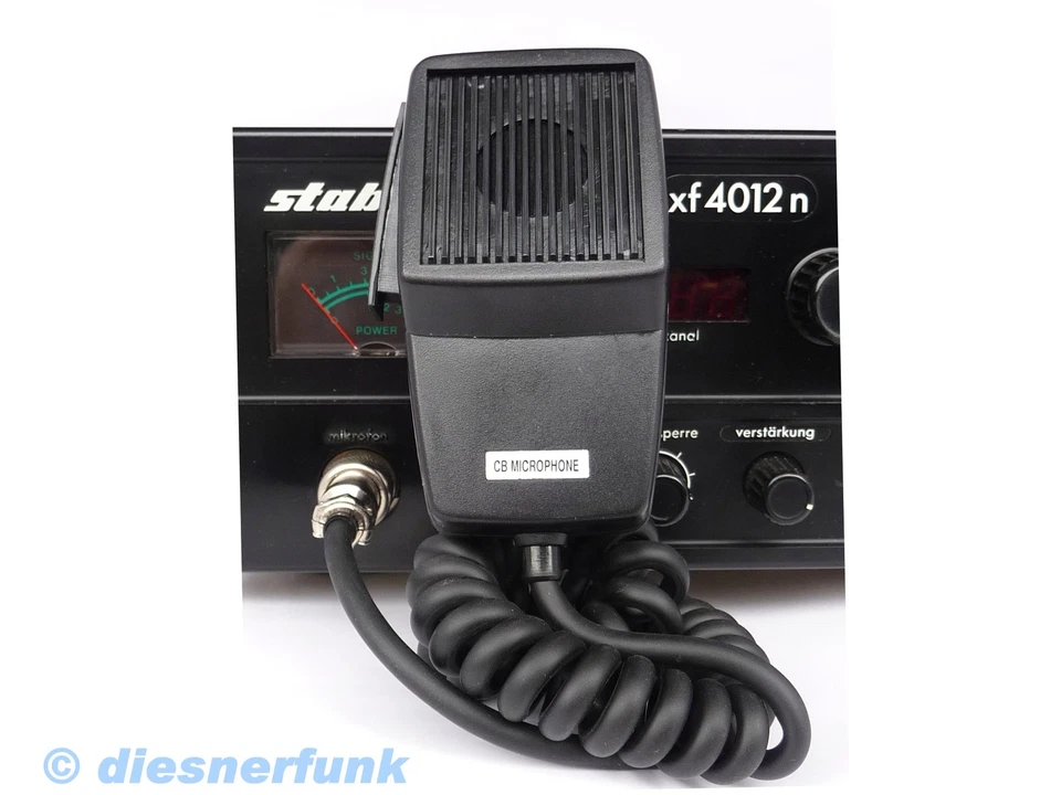 CB FUNK Ersatz Mikrofon STABO XF XM 2000 2100 2500 4000 4012N 4012 5000 5012 ser - Bild 1 von 1