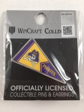 East Carolina University ECU PIRATES WinCraft Collection Banner Flag Lapel Pin Cover