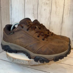 Merrell Mens Sz 11 Moab Adventure Waterproof Hiking Shoe Brown Leather Lace Up - Imagen 1 de 7
