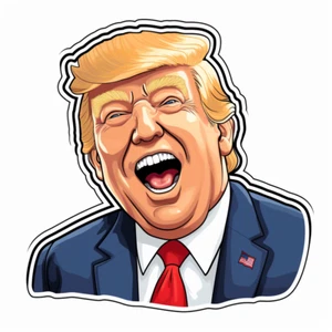 Autoaufkleber Sticker Lustiger Donald Trump Aufkleber - Bild 1 von 1