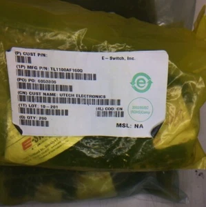 TL1100AF160Q E-SWITCH TACTILE SPST-NO 0.05A 12V ROHS 24 PIECES - Picture 1 of 1