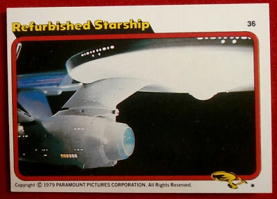 STAR TREK - MOVIE - Card #36 - REFURBISHED STARSHIP - TOPPS 1979 - Image 1 of 2