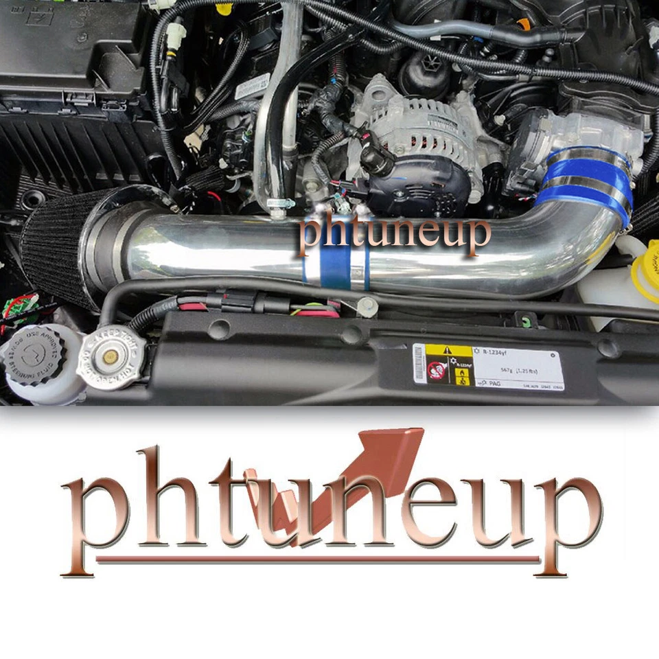 KIT DE ADMISIÓN DE AIRE AZUL-NEGRO PARA JEEP WRANGLER 2012-2018 MOTOR V6 3,6 L Foto 1 de 1