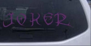 Tribal Joker Car or Truck Window Laptop Decal Sticker Violet 8.5X2 - Picture 1 of 1