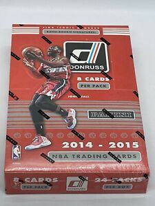(1) SEALED 2014-15 Donruss NBA Basketball Card HOBBY BOX 3 Autos OR Mem PER 