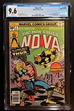 NOVA #4 CGC 9.6 - WHITE PAGES ** 1st App. of CORRUPTOR ** THOR BATTLE COVER !!