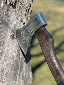 Heavy-duty AX Indian with wooden handle and leather wrap - Picture 1 of 8