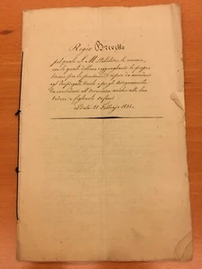 Decreto fiscale del Regno di Sardegna - Picture 1 of 1
