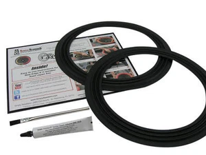 Kit de reparación de altavoces de borde de tela de 12" envolventes de tela de acordeón pretratados (par) - Imagen 1 de 7