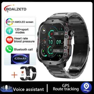 Montre Connectée AMOLED Appel Bluetooth Numérotation,1.96" Smartwatch GPS ECG - Photo 1 sur 24