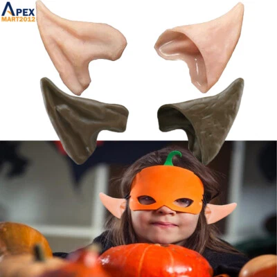 Halloween Latex Costume Prosthetic Elf Fairy Ear Tip Hobbit Vulcan Spock Cosplay - Image 1 of 4