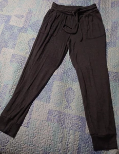 Love by Gap Women's Dark Gray Drawstring Waist Jogger Sweat Pants Size Medium M - Picture 1 of 4