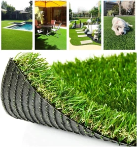 Deluxe Realistic Artificial Grass Turf 3.3FTX5FT, 70 oz Face Weight /Drainage Ho - Picture 1 of 12