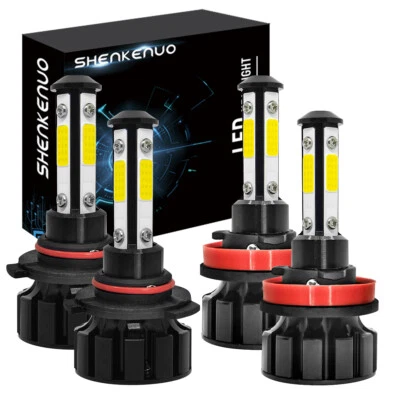 Para Ford Transit-350 HD 2015-2017 6000K LED Faros Luces Bombillas Alto Bajo Kit Foto 1 de 4