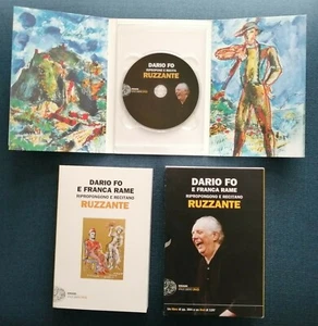 "RUZZANTE" Dario Fo e Franca Rame, Einaudi 2012 LIBRO+DVD - Picture 1 of 2