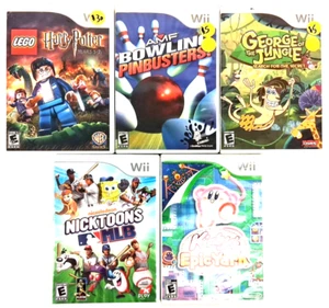 WII Game Lot of 5 Harry Potter, Kirby, George of the Jungle - Picture 1 of 3