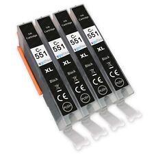 4 Black (CLI) Ink Cartridges for Canon PIXMA iP7250 MG5450 MG6350 MG7150 MX925