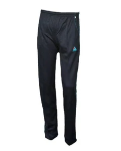 Mens Playing/Training Cricket Trousers Bottoms NAVY Turquoise pipping - Picture 1 of 5