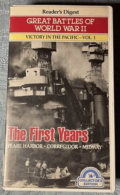 Great Battles of WW2 Victory in The Pacific Vol. 1 Reader’s Digest VHS - Image 1 of 4