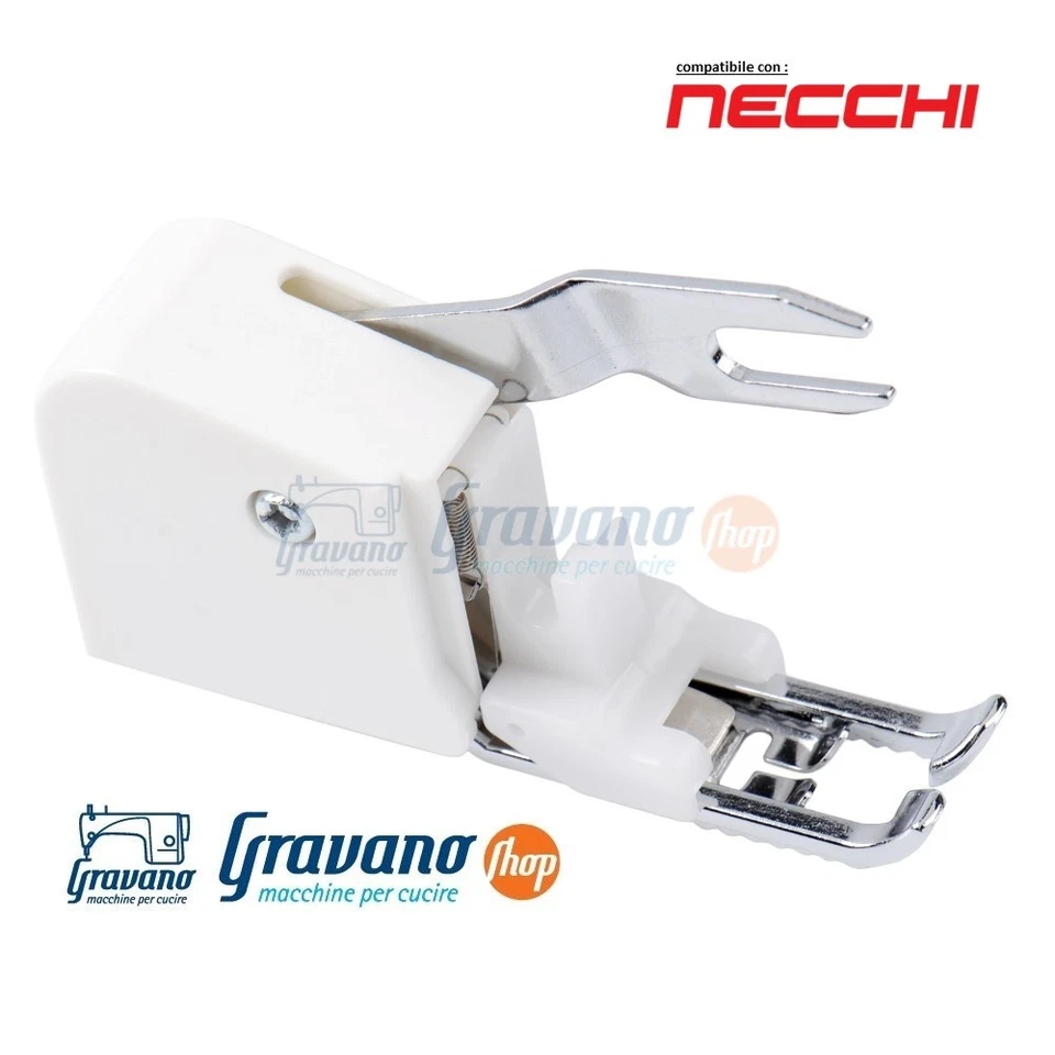 GRAVANOSHOP PIEDINO DOPPIO TRASPORTO MACCHINA DA PER CUCIRE Necchi