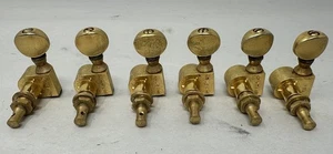Vintage Grover USA Tuner, Gold Plated, Complete Set 3 + 3 (1950's-70's) - Picture 1 of 8