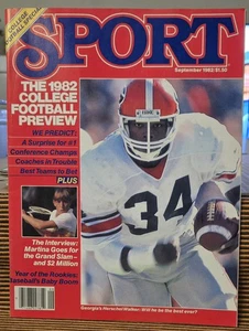 Revista SPORT Septiembre 1982 Herschel Walker Georgia Bulldogs Cubierta - Imagen 1 de 1
