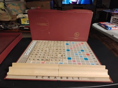Selchow & Righter SCRABBLE Board Game  1976 edition   for parts  + bonus - Image 1 of 4