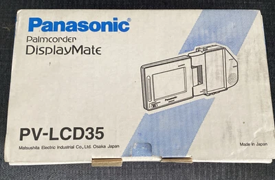Panasonic Palmcorder DisplayMate Monitor PV-LCD35 In Box With Manual & Cable - Image 1 of 4