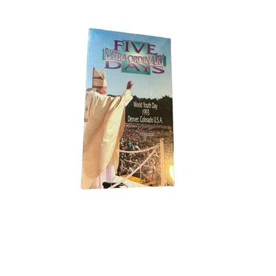 Pope John Paul II VHS NEW Five Extraordinary Days 1993 Youth Day Factory Sealed - Image 1 of 4